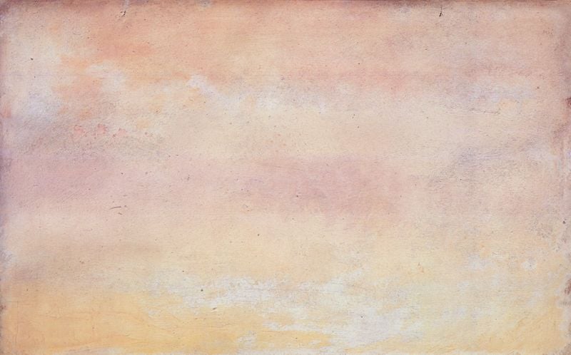 Gelber Himmel?. by William Turner. 1840–1845. Motifs recorded: rosa, gelb, orange, abstrakt, pastell, himmel, weiss, sonne.