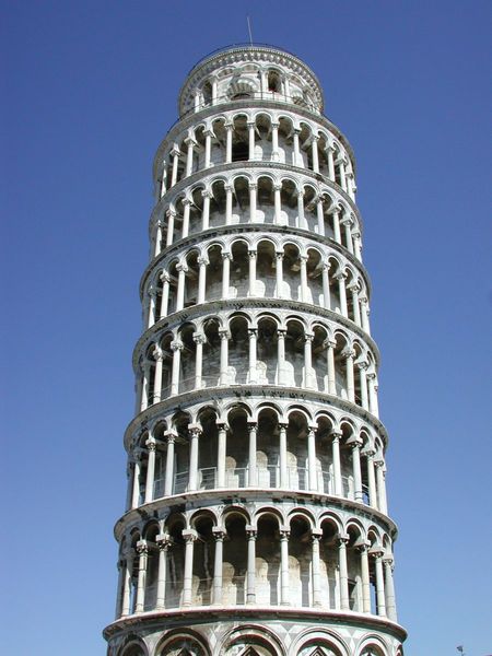 Campanile. 1174. Motifs recorded: pisa, säulen, hoch, galerie, arkaden, rund, turm, schief.