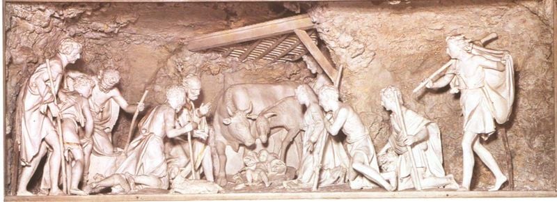Anbetung der Hirten. 1526–1527. Motifs recorded: esel, stall, hirten, josef, maria, krippe, ochse, jesus.